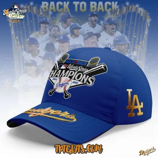 Discover Los Angeles #Dodger x World Series Champion 2025 Blue Cap Hat Gift For Fan