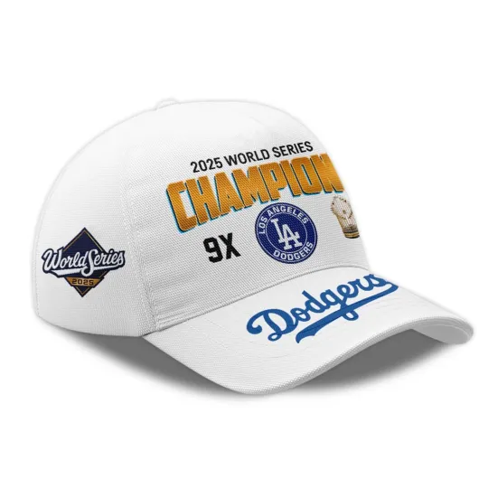 Discover LA Dodger World Series Champions 2025 (3 Color) Cap Hat Gift For Fan