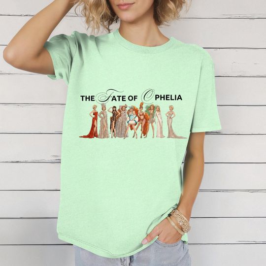 Discover The Fate of Ophelia, Fall Aesthetic, Literary Graphic Tee, Cozy Autumn Book Lover Gift