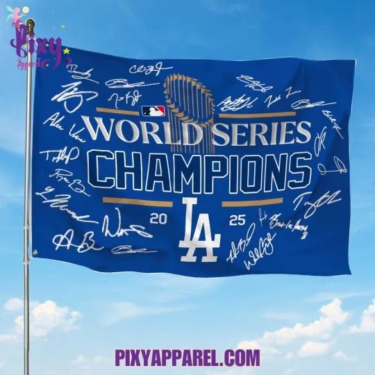 Discover LA Dodger 2025 World Series Champions House Flag