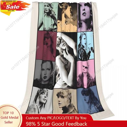 Discover Eras Tour Blanket Flannel Print Tayloring Blankets
