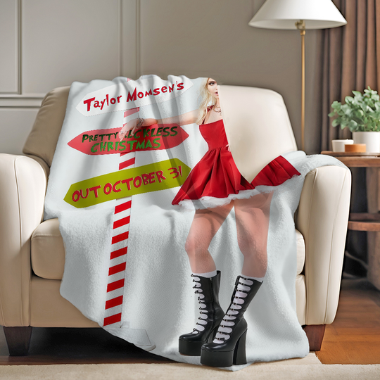 Discover The P-pretty R-reckless Taylorr Momsen Pretty Reckless Christmas Blanket