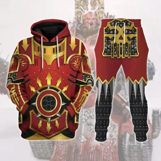Discover Khorne Lord of Skulls Costume Hoodie Joggers Set