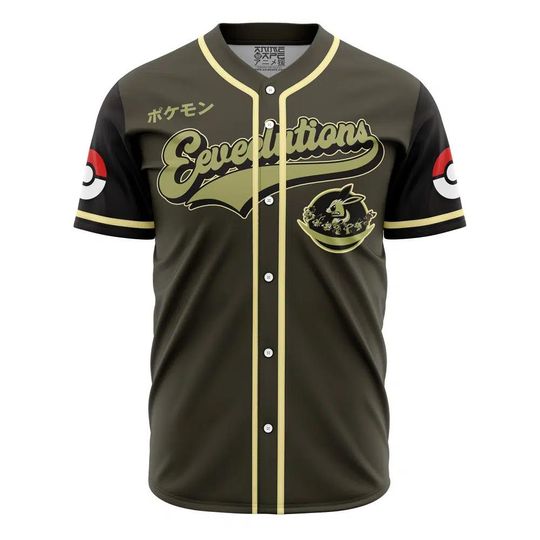 Discover Eeveelutions Army PKM Baseball Jersey, anime Baseball Jersey, Gift For Her, PKM Jersey Shirt, Baseball Fans Shirt