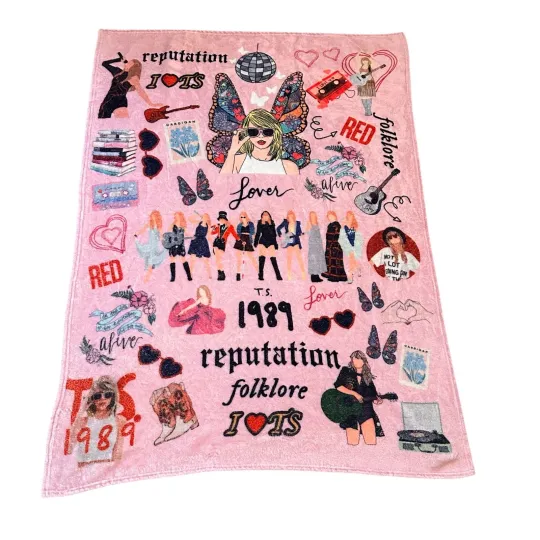 Discover Throw Blanket Swift Pop Star Music red album
