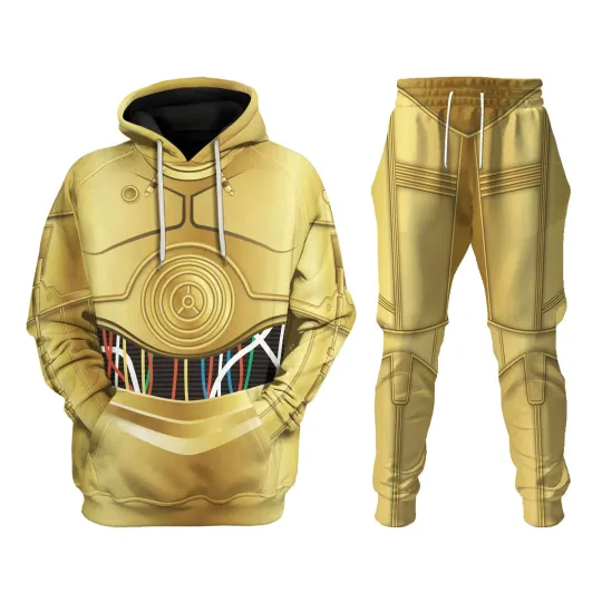 Discover C-3PO Costume Hoodie Joggers Set