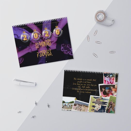 BTS Through the Eras 2026 Calendar