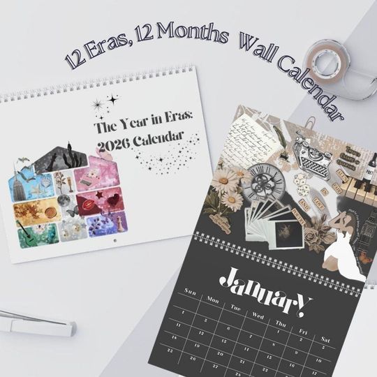 Discover 2026 Eras Wall Calendar: "The Year in Eras" Fan Gift