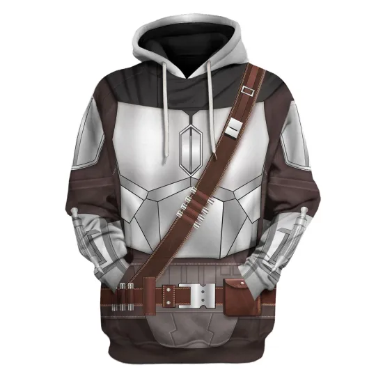 Beskar Mandalorian Costume 3D Hoodie