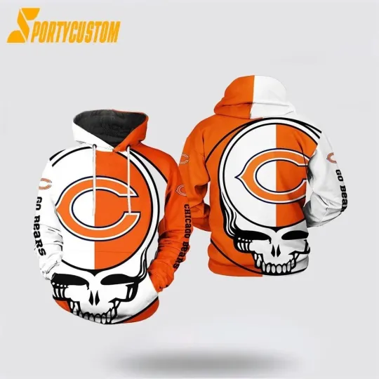 Discover Chicago Football Bearss Team 3D Hoodie, Gift for Fan