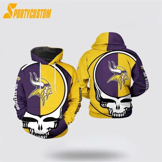 Discover Minnesota Football Vikingss Team 3D Hoodie, Gift for Fan