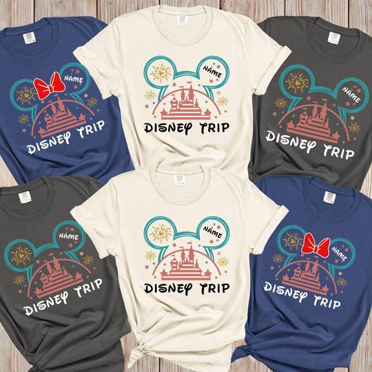 Discover Custom Disney Trip 2026 Shirt, Disney Family Vacation T-Shirt, Disney Matching Shirts 2026, Custom Disney Castle Shirts, Disneyworld Shirts