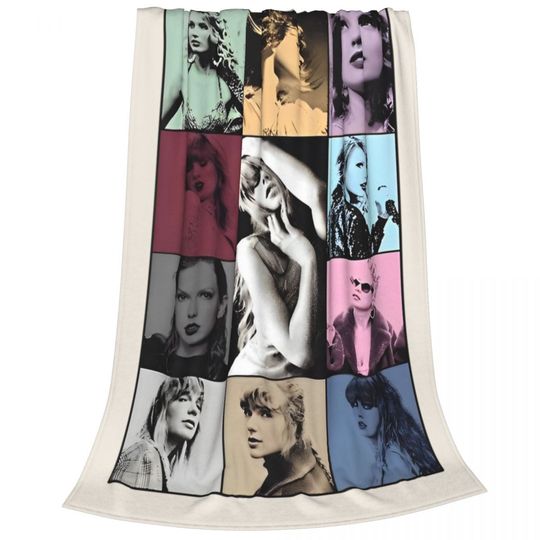 Discover Manta The Eras Tour con estampado de franela, mantas finas y ligeras portátiles Tayloring para ropa de cama, colcha exteriores