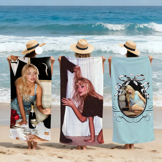 Discover Singer Mans Best Friend S-Sabrina C-Carpenter Tears Soft Beach Towels Quick Dry Pool Towel Travel Gym bathing Camp sport Gift