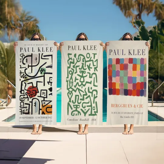 Discover Paul Klee Canvas Painting Big Microfiber Beach Towels Quick Dry Towel Sand Beach Towels Pool Towel For Travel Swim Pool Yoga