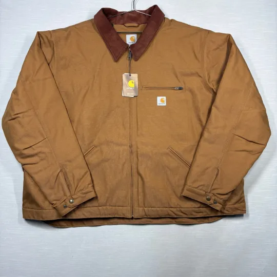 Discover Carhartt Detroit Jacket Blanket Lined 4XL Reg Brown 103828 BRN Detroit