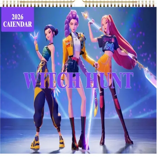 2026 Kpop Hunter Desk Wall Calendar 22*28cm