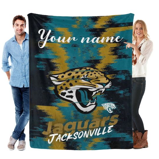 Jacksonville Football Personalized Flannel Blankets, Football Gifts