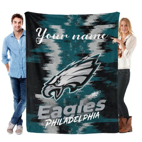 Discover Philadelphia Football Personalized Flannel Blankets, Football Gifts