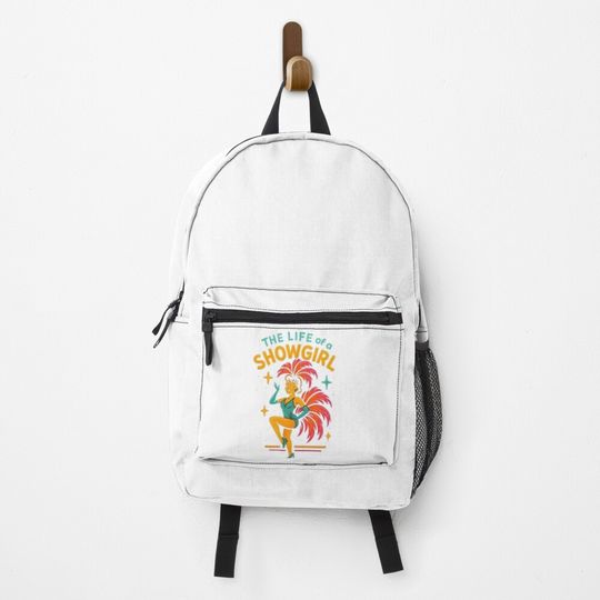 Discover The Life of a Showgirl – Retro Neon Vegas Pin-Up Girl Design Backpack