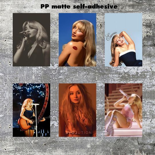 Discover Sabrina Carpenter Hot Star Poster Frameless poster painting Matte adhesive paper for Living room hallway bedroom