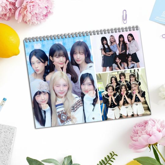 Discover IVE Desk Calendar 2026, An Yujin Gaeul Rei Jang Wonyoung Liz Leeseo Monthly Fan Calendar, Kpop Girl Group Gift
