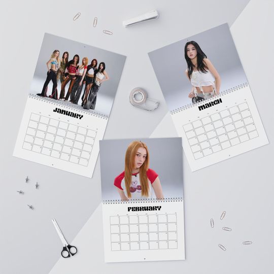 Discover Katseye Kpop Calendar Wall Calendar | 12-Month Korean Pop Art Poster Calendar, Christmas Gift Daniela Yoonchae Megan Lara Manon Sophia
