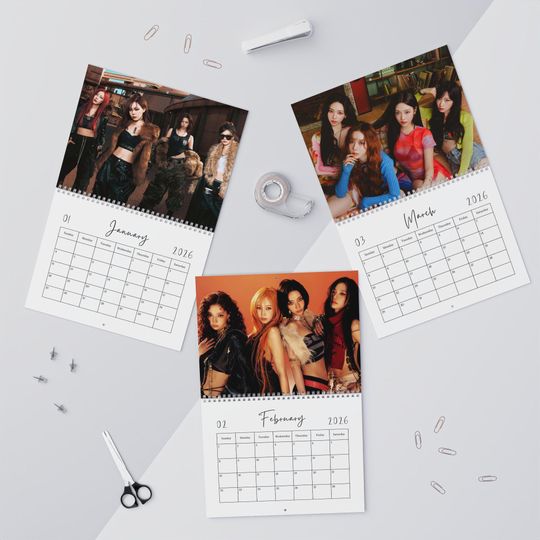 Discover AESPA 2026 Calendar, K-Pop Girl Group Calendar, Aespa Fan Gift, Kpop Room Decor, Kpop Ido planner