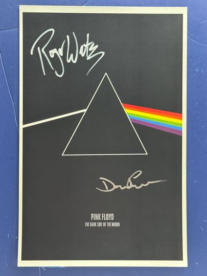 Discover Pink Floyd The Dark Side of the Moon Signed Music Poster - Premium Matte Vertical Poster