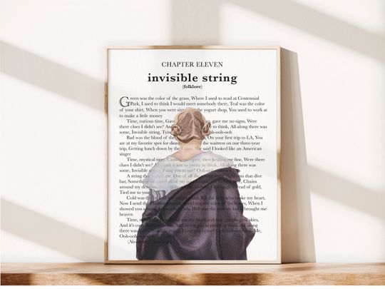 Discover Watercolor Lyric Art Vertical Poster - Multiple Songs Available