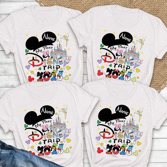 Discover My First Trip 2026 Shirt, 2026 Disneyland Vacation Shirt, My First Disney Trip Couple Shirts, Disney Shirt,Disney Family Shirt