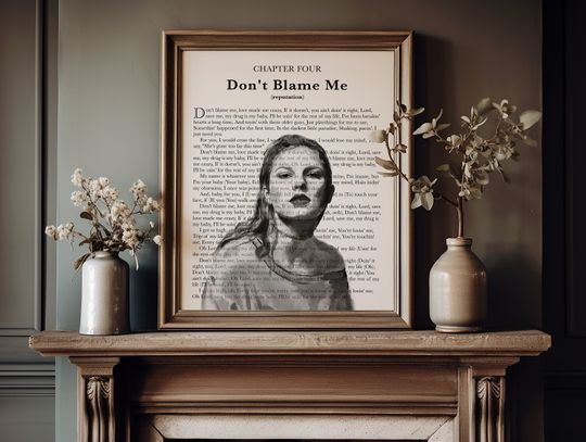 Discover Watercolor Lyric Art Vertical Poster - Multiple Songs Available