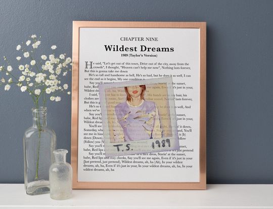Discover Watercolor Lyric Art Poster - Vertical Premium Matte Print