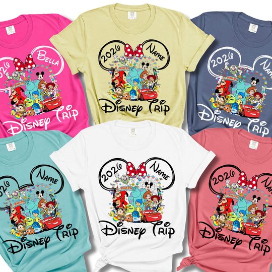 Discover Custom Name Disney Family Vacation 2026 Shirts, Personalized Disneyworld Trip 2026 Shirt, Disney Group Shirts, Custom Disney Crew Shirt