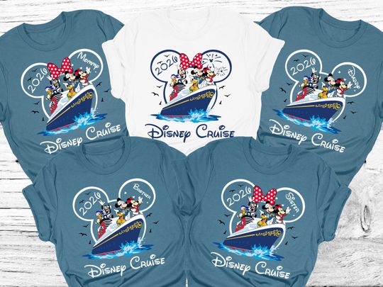 Discover Personalized Disney Cruise Family Matching Shirt, Disney Cruise 2026 Tee, Disney Cruise Group Shirt, Disney Cruise Crew Tee, Disney Trip Tee