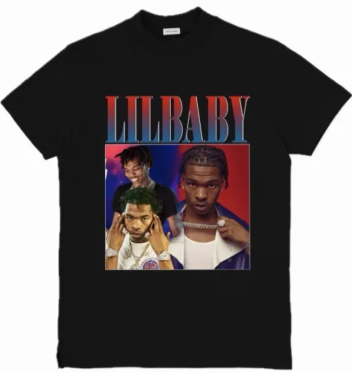 Discover Lil Baby Custom Hip Hop Rap Music Artist T-Shirt Top Tee Unisex