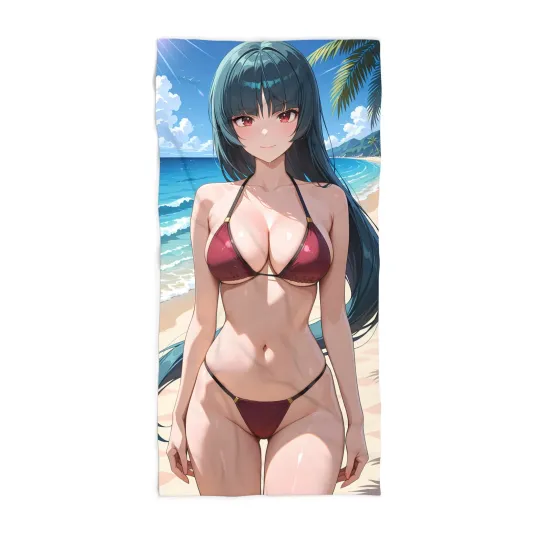 Sabrina / Homika ホミカ PKM Anime Girl Beach Bikini Beach Towel