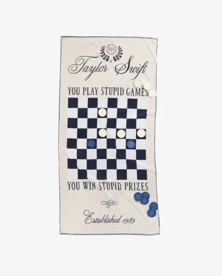 Discover Authentic New Swift Towel Checker Game with postcards cruel summer 2025