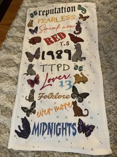 Discover Swift Album Titles Toddler Beach Towel 40in X 22in