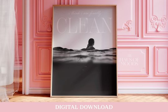Discover 1989 Clean Poster | Printable Digital Download | Aesthetic Girly Wall Art | Dorm Room Decor