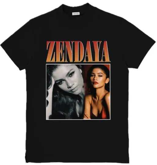 Discover Zendaya Custom Hip Hop Rap Music Artist T-Shirt Top Tee Unisex Size S-3XL