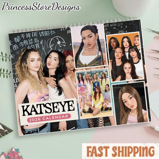 Discover 2026 K-pop Music Group Aesthetic Wall Calendar 2026, 12-Month Poster Trending Calendar, K-pop Celebrities Calendar, K-pop Lover Gift