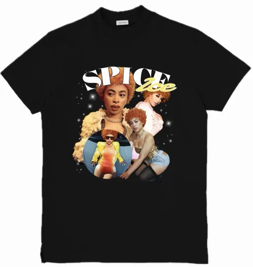 Discover Ice Spice Custom Hip Hop Rap Music Artist T-Shirt Top Tee Unisex Size S-3XL