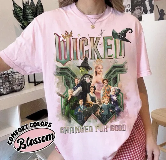 Discover Wicked Movie  Inspired Custom T-shirt Top Tee S-3XL