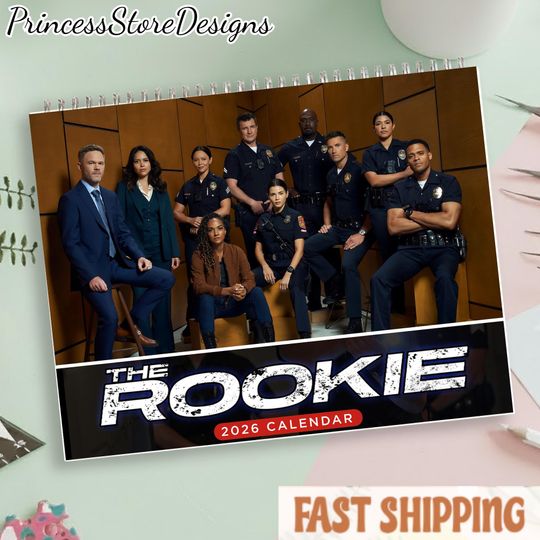 Discover Rookie 2026 Wall Calendar, Police Movie Wall Calendar, Friends And Office Home Decor