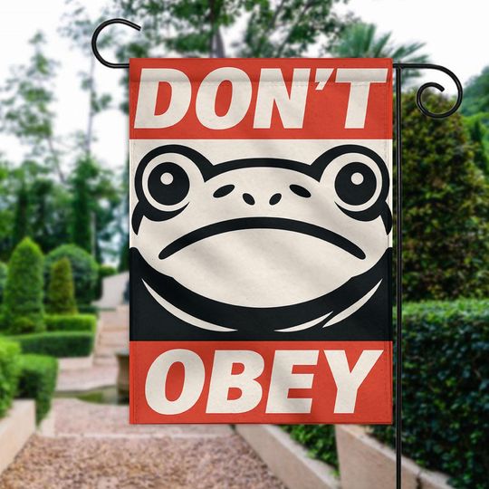 Discover Resist Portland Frog Protest Garden Flag, Resist Frog ICE Flag, Anti Establishment Deportation Resistance Flag, No Kings Flag