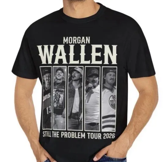 Discover Wallen Western Still The Problem 2026 Tour Merch Custom T-Shirt Unisex Size S-3XL
