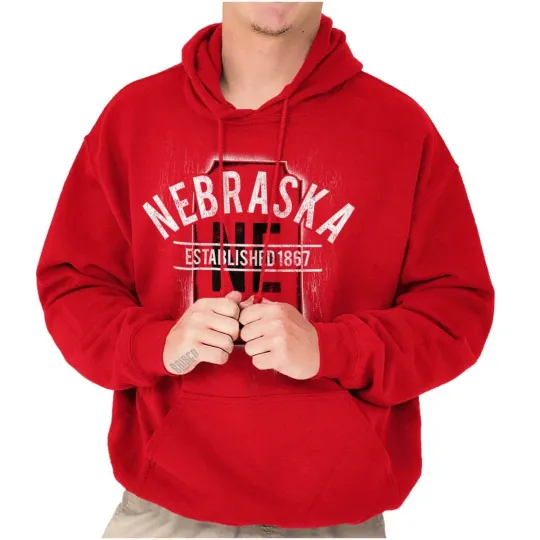 Discover Vintage Nebraska Classic Travel Souvenir NE Hoodie Hooded Sweatshirt Men Women
