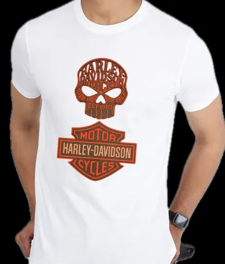 Discover H davidson Inspired Graphic Unisex T-Shirt Eagle Skull Graphic  Tee S-3XL