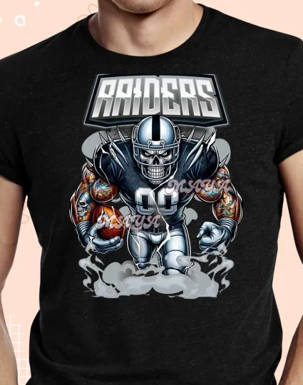Go Raider T Shirt Raiders Shirt Football Custom Black All Sizes